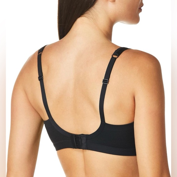 Warner's Women's Black Easy Does It® Seamless Stretch Wireless Bra XL - Picture 3 of 6